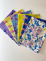 Glow Garden Blue and Yellow Fat Quarter bundle by Ruby Star Society. 100% cotton fabric, perfect for quilting, patchworking, crafts and dressmaking