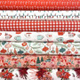 Christmas in the Cabin fat quarter bundle by AGF Studio for Art Gallery Fabrics. 100% OEKO-TEX Certified Standard Quilting and Patchwork Cotton Fabric