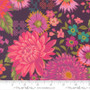 Happy Blooms Plum from the Parlor collection designed by Crystal Manning for Moda Fabrics. 100% lightweight quilting cotton ideal for quilting, patchwork and dressmaking 11960-26
