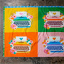 Typewriter Multi Panel from the Best Day Ever quilting fabric collection designed by Melody Miller for Ruby Star Society. 100% cotton quilting fabric, ideal for quilting, patchwork and dressmaking RS0102-11