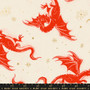 Etched Dragons Poinsettia from the Fire Glow quilting fabric collection designed by Sarah Watts for Ruby Star Society. 100% cotton quilting fabric, ideal for quilting, patchwork and dressmaking RS2131-11M
