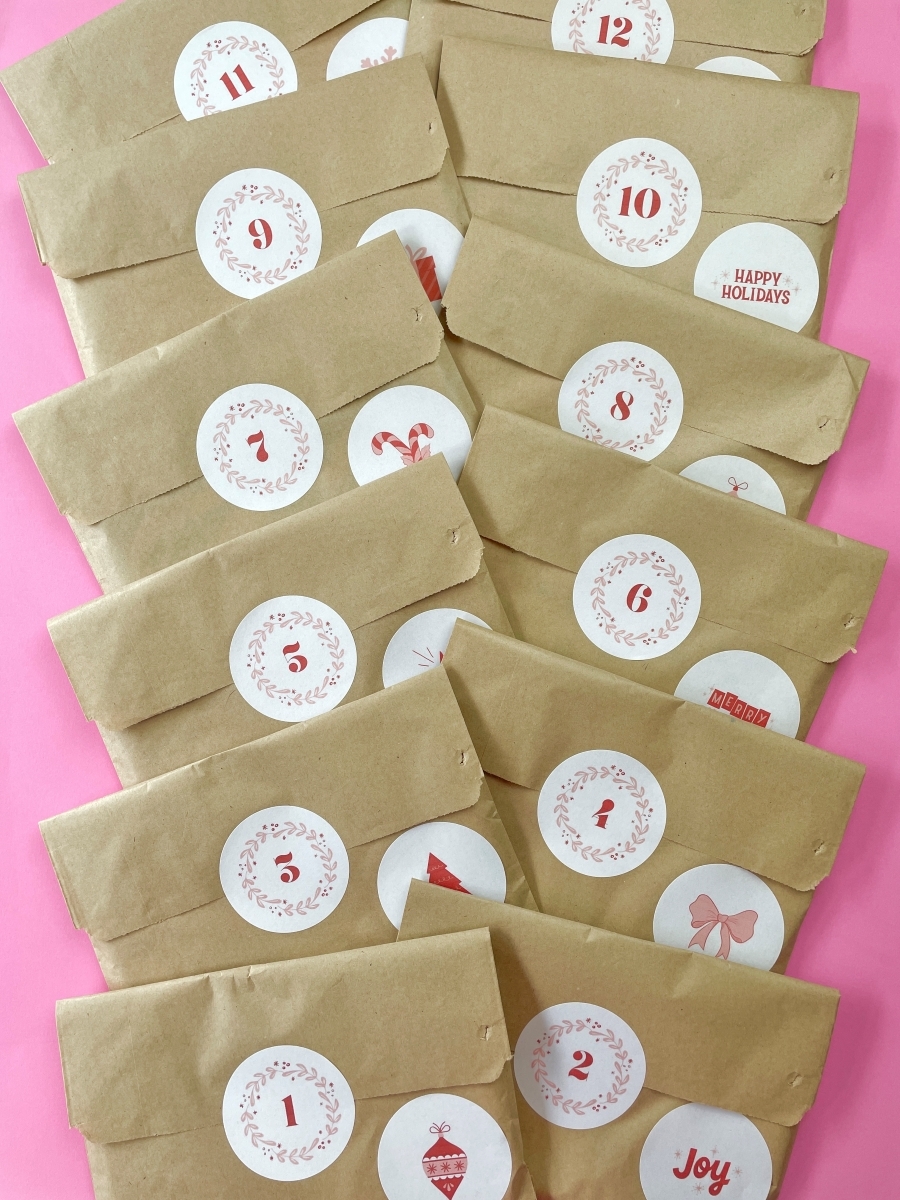 fat quarter advent calendar at The Fabric Fox