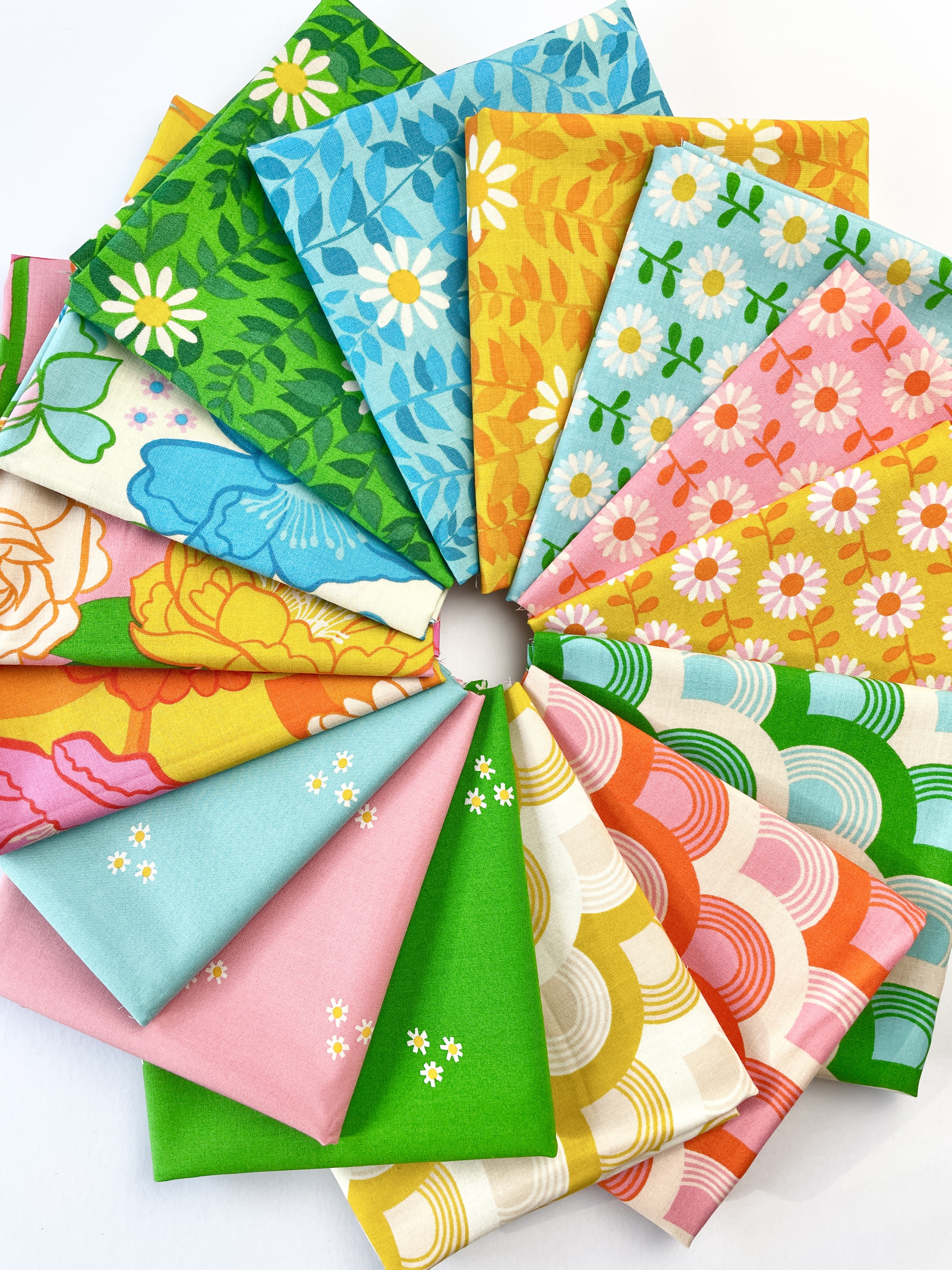 Modern patchwork and quilting fabric fat quarter bundles at The Fabric Fox
