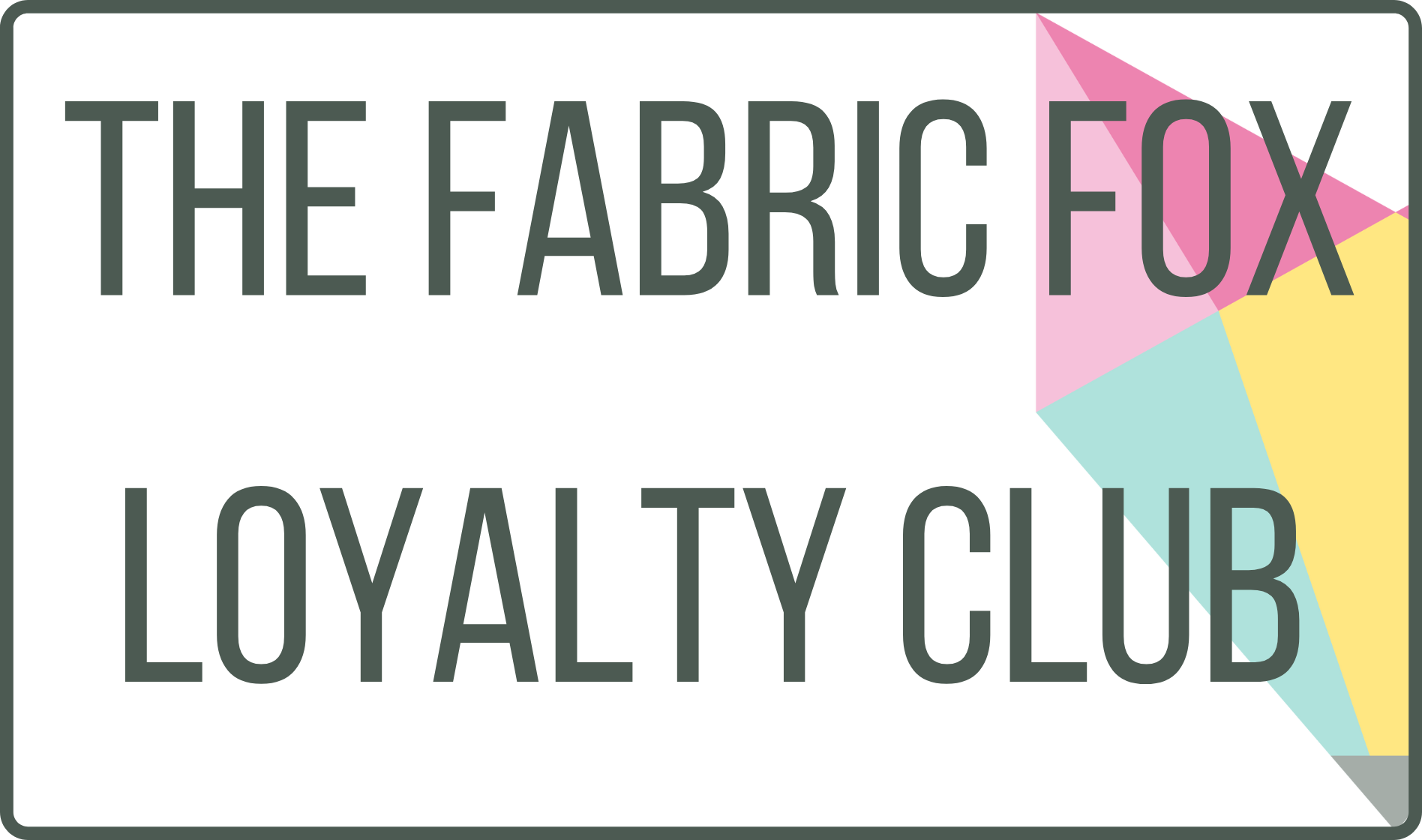 The Fabric Fox Loyalty Club | Modern Fabric | UK | The Fabric Fox