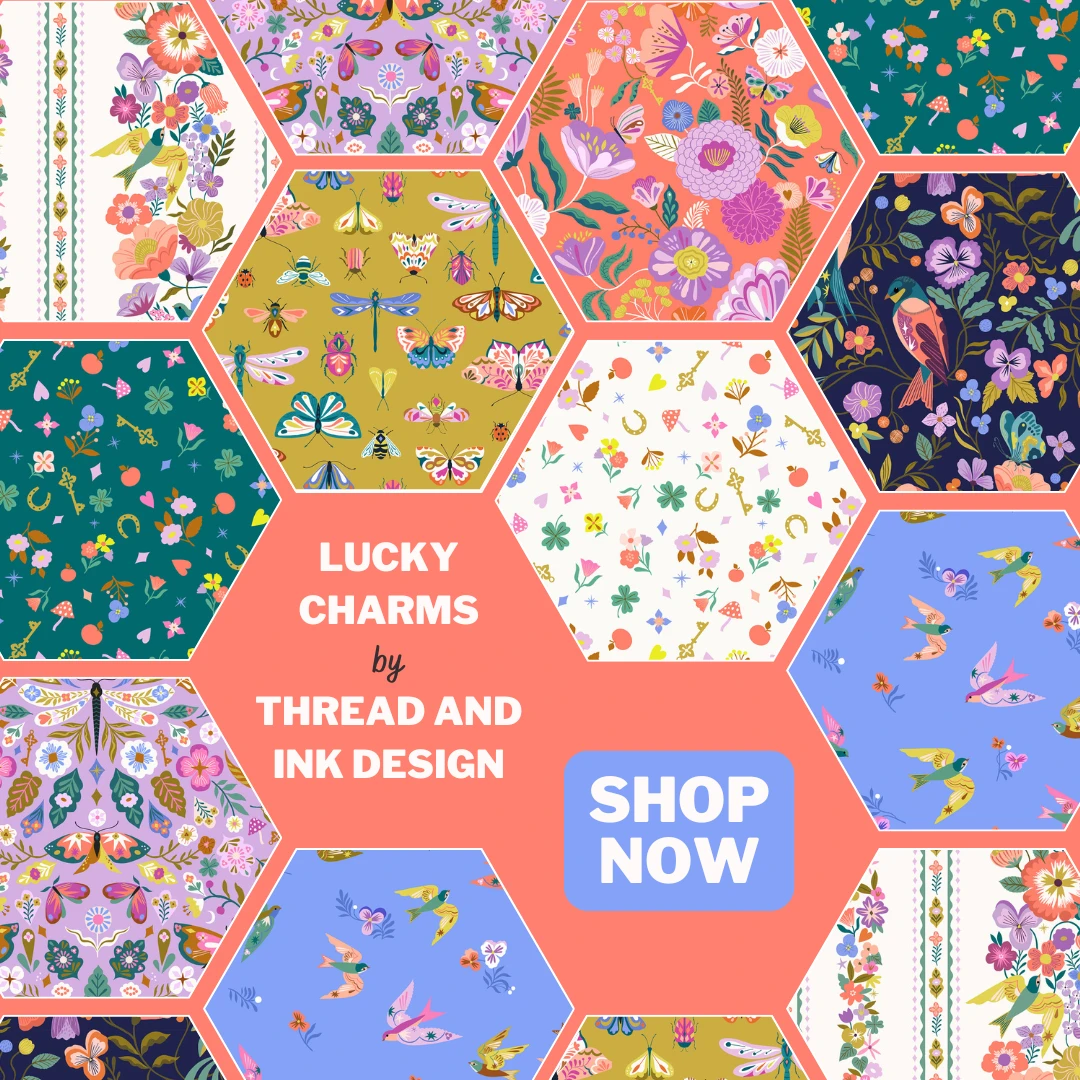 New fabric: Lucky Charms designed by Bethan Janine for Thread and Ink Design available at The Fabric Fox