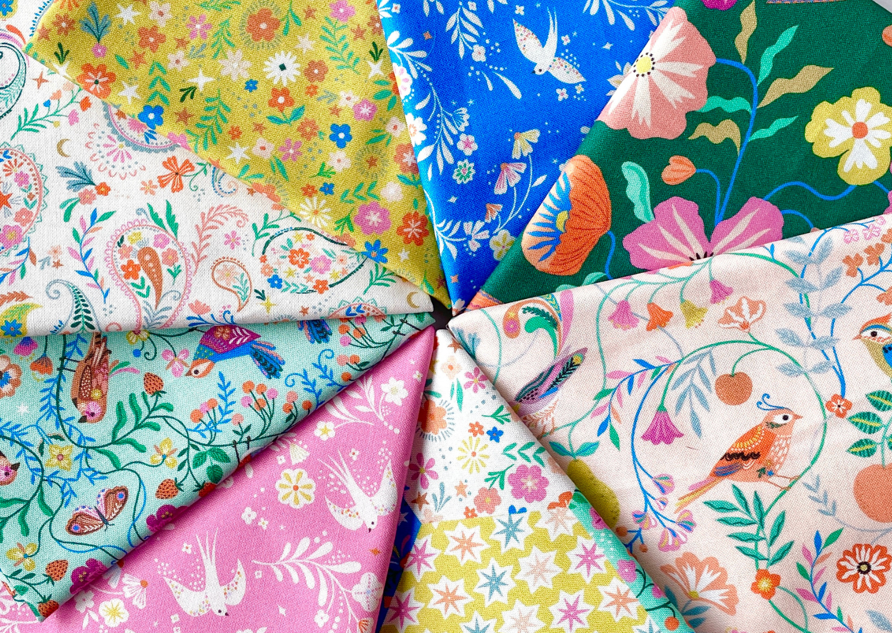 New modern patchwork and quilting fabric at The Fabric Fox. The latest fabric in 2024