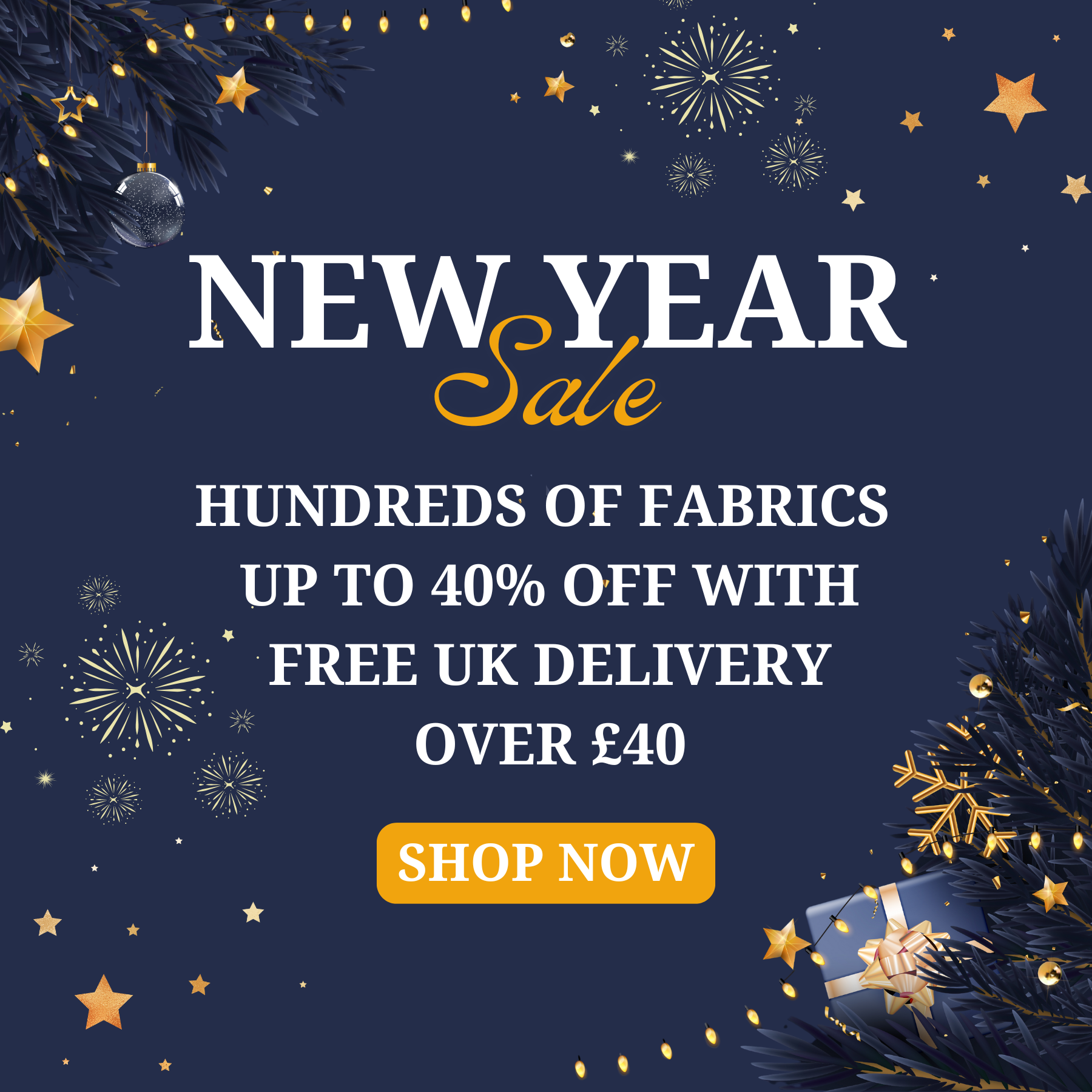 January Fabric Sale at The Fabric Fox – up to 40% off modern quilting and patchwork fabric