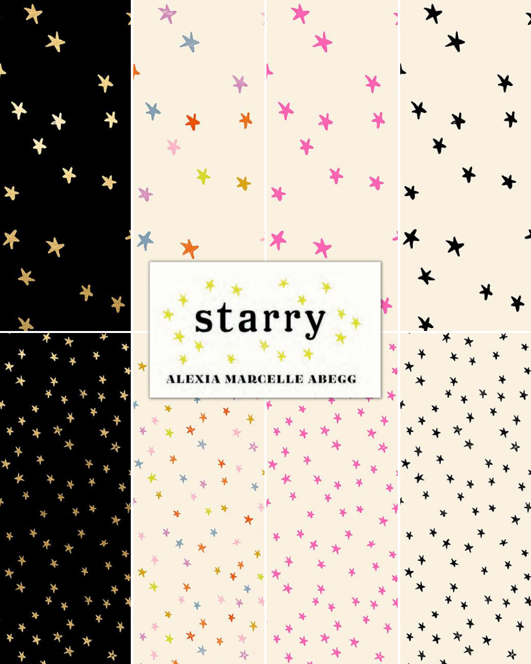 Pre-order modern quilting fabric from the Starry collection designed by Alexia Marcelle Abegg for Ruby Star Society