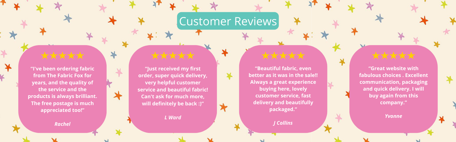 The Fabric Fox customer reviews, feedback and testimonials