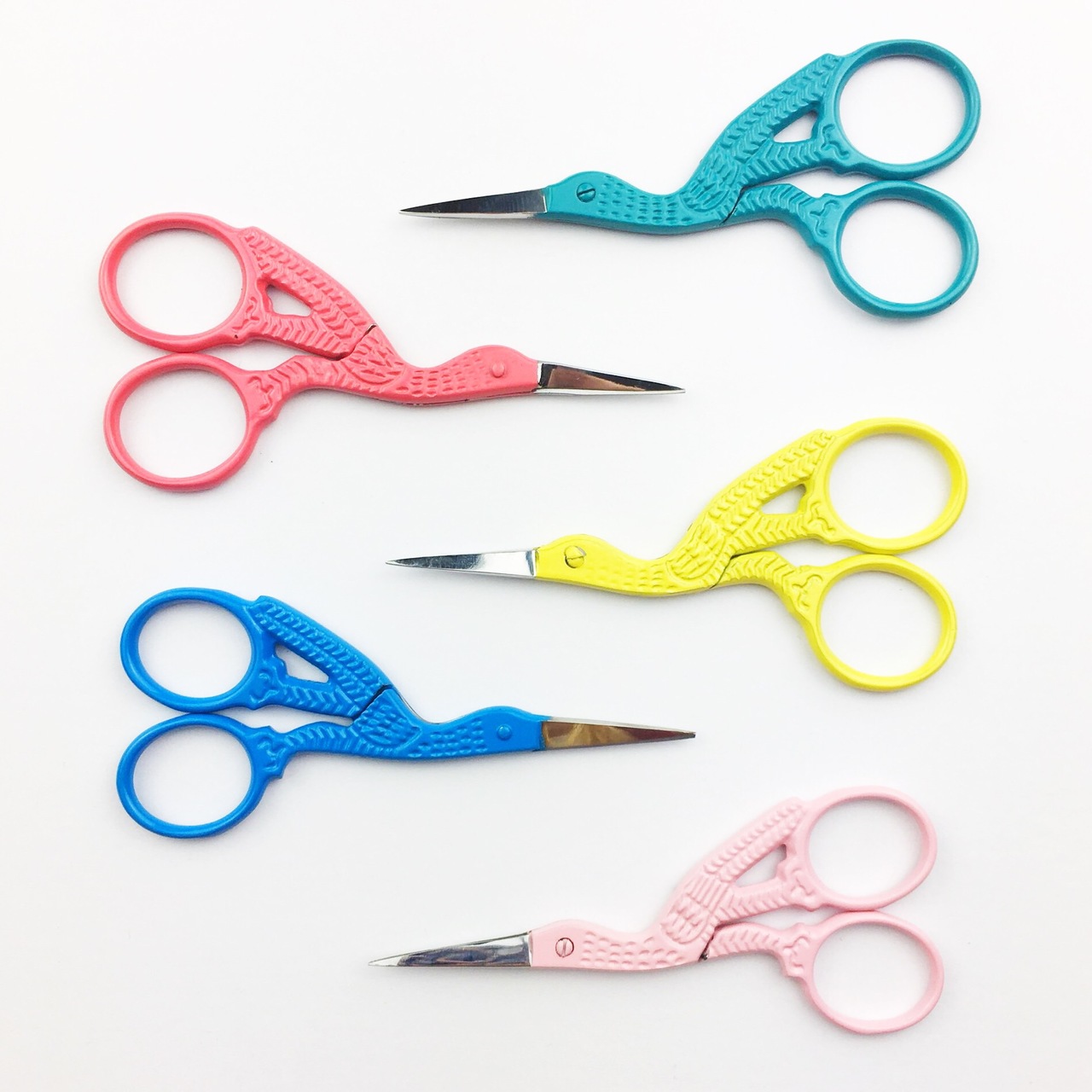 Premax Rainbow Collection Embroidery Scissors - Blue Zebra Pattern, 3.5 Inch Carbon Steel Blades, Made In Italy - View #8
