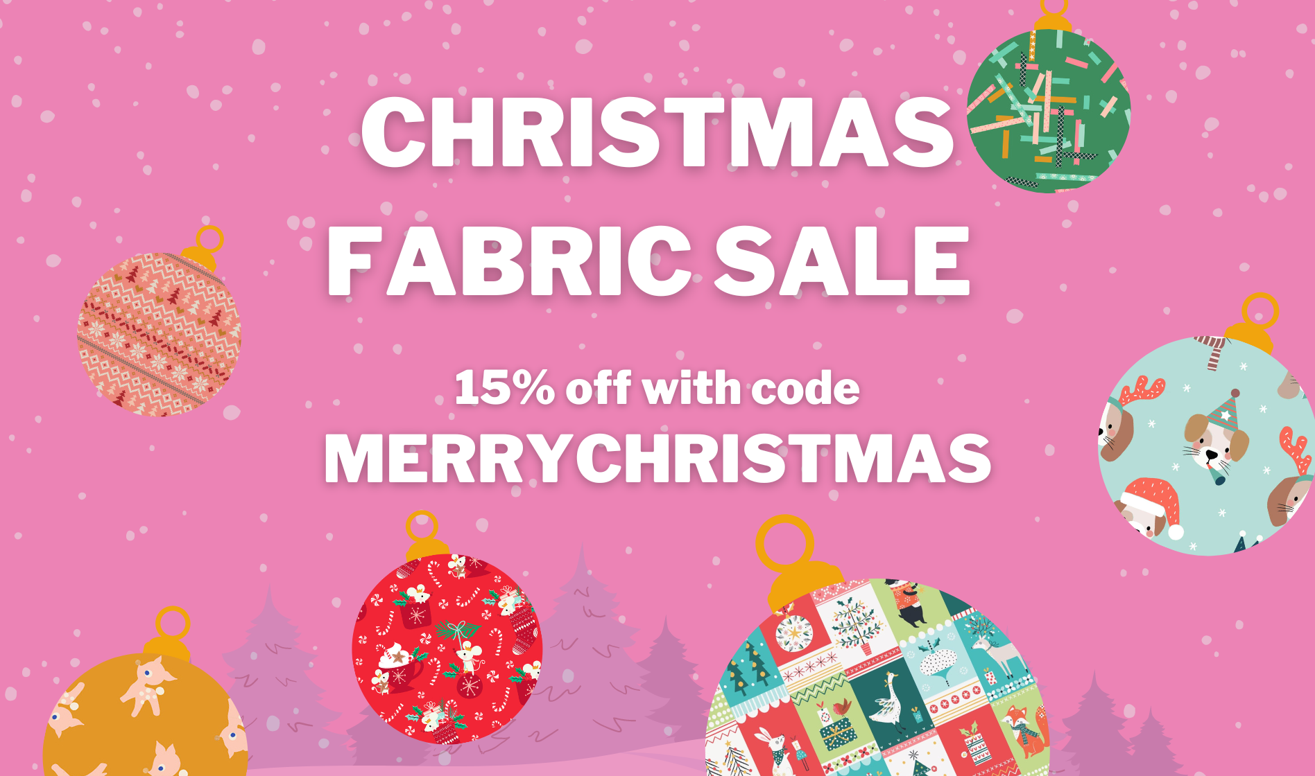 Christmas Fabric Sale 2023 15 Off All Christmas Fabric The Fabric Fox