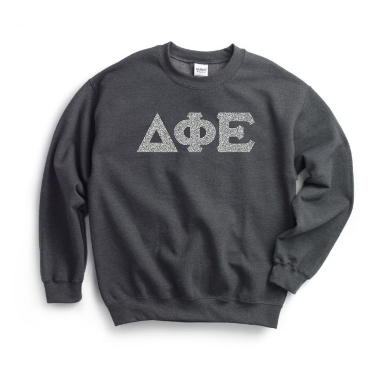 Glitter Greek Letter Crewneck Sweatshirt Greek Letter Me By S S