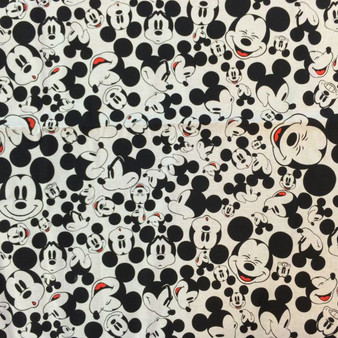 Black and White Mickey Mouse with Red accents.