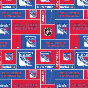 New York Rangers Greek Letter Apparel fabric