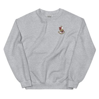 Alpha Sigma Alpha Crest Embroidered Crewneck Sweatshirt