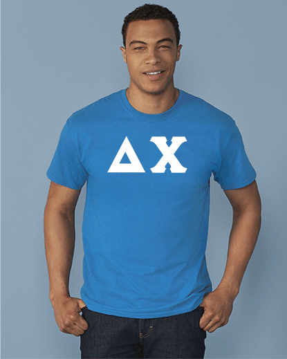 Delta Chi Imprinted Greek Letter T-Shirt
