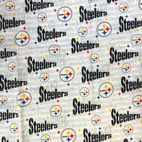 Pittsburgh Steelers 3 Greek Letter Apparel Fabric