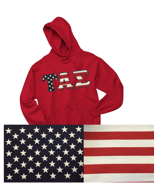Stars & Stripes USA Flag Greek Letter Apparel
