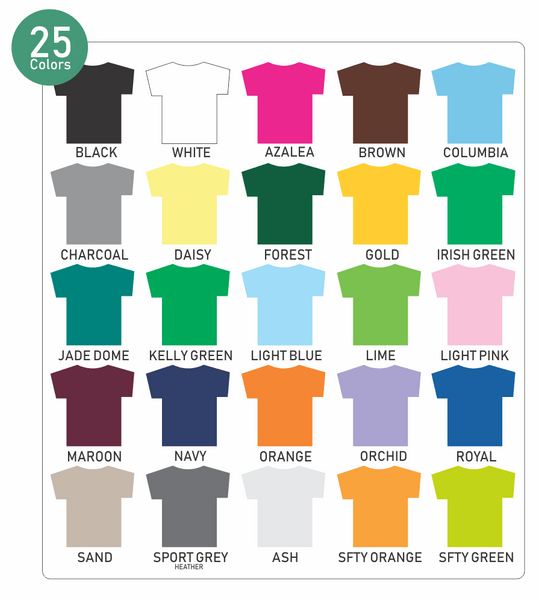 Apparel Color Chart