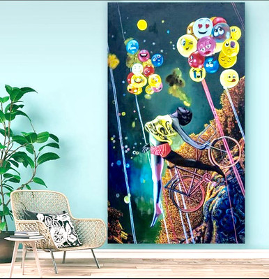 A colorful piece to lit up a room