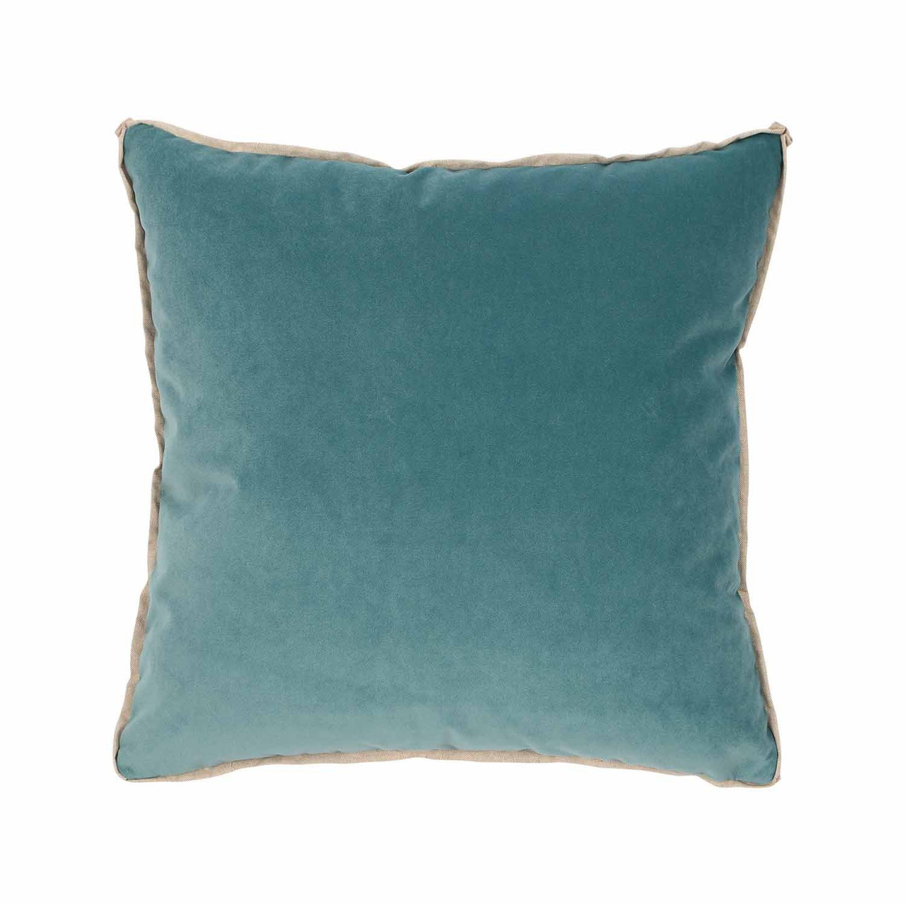 velvet turquoise pillow