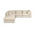 Basics by Moss Home - Made in the USA Mesi Modular Sectional, Basics by Moss Home Mesi Modular Sectional