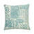 Moss Home Toltec 22" Pillow in Aqua, trend throw pillow, accent pillow, decorative pillow