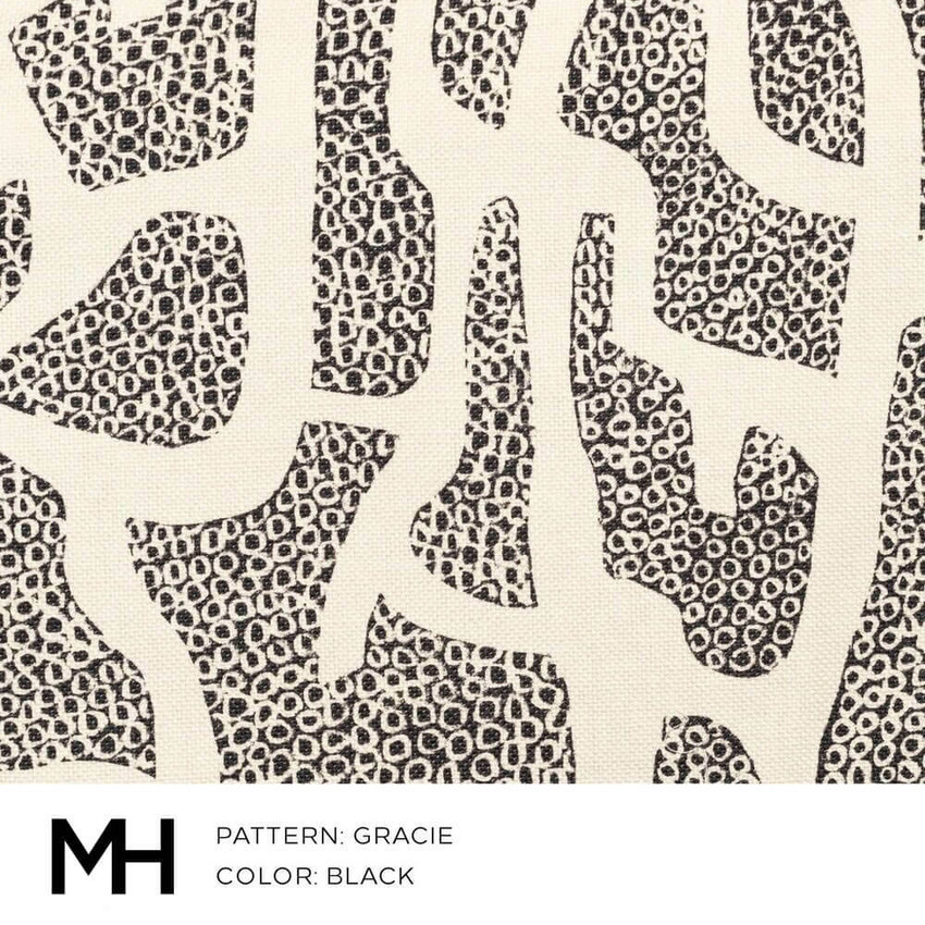 Gracie Black Fabric Swatch