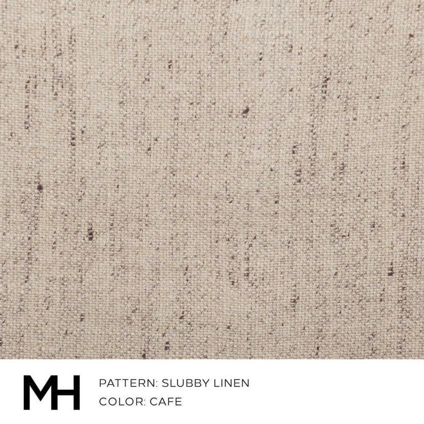 Slubby Linen Cafe Fabric Swatch