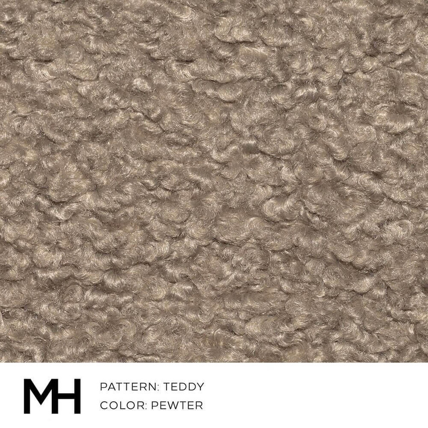 Teddy Pewter Fabric Swatch