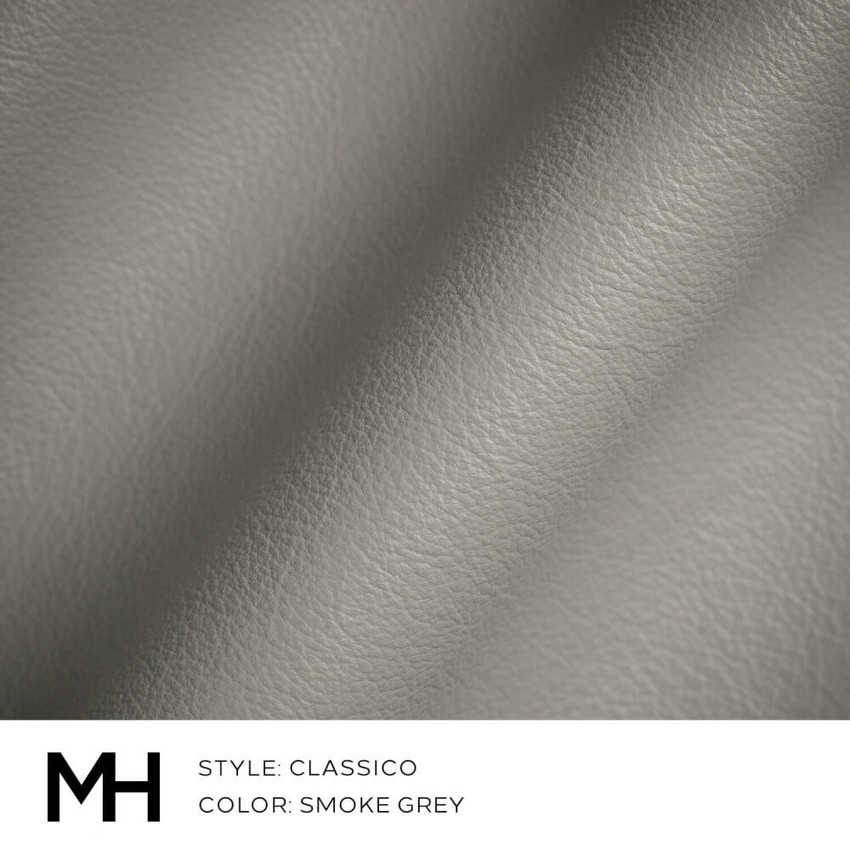 Classico Smoke Grey Leather Swatch