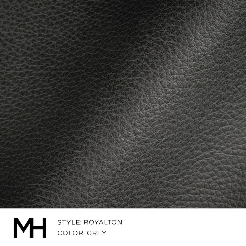 Royalton Grey Leather Swatch