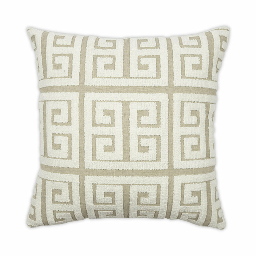Moss Home Greek Key Pillow,  trend throw pillow, accent pillow, greek key throw pillow in white