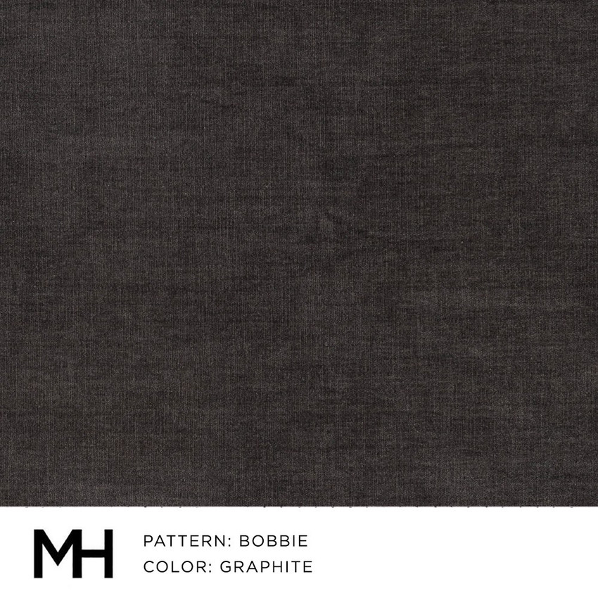 Bobbie Graphite Fabric Swatch Moss Studio Moss Home