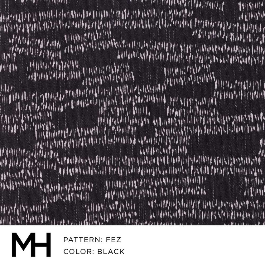 Fez Black Fabric Swatch Moss Studio Moss Home