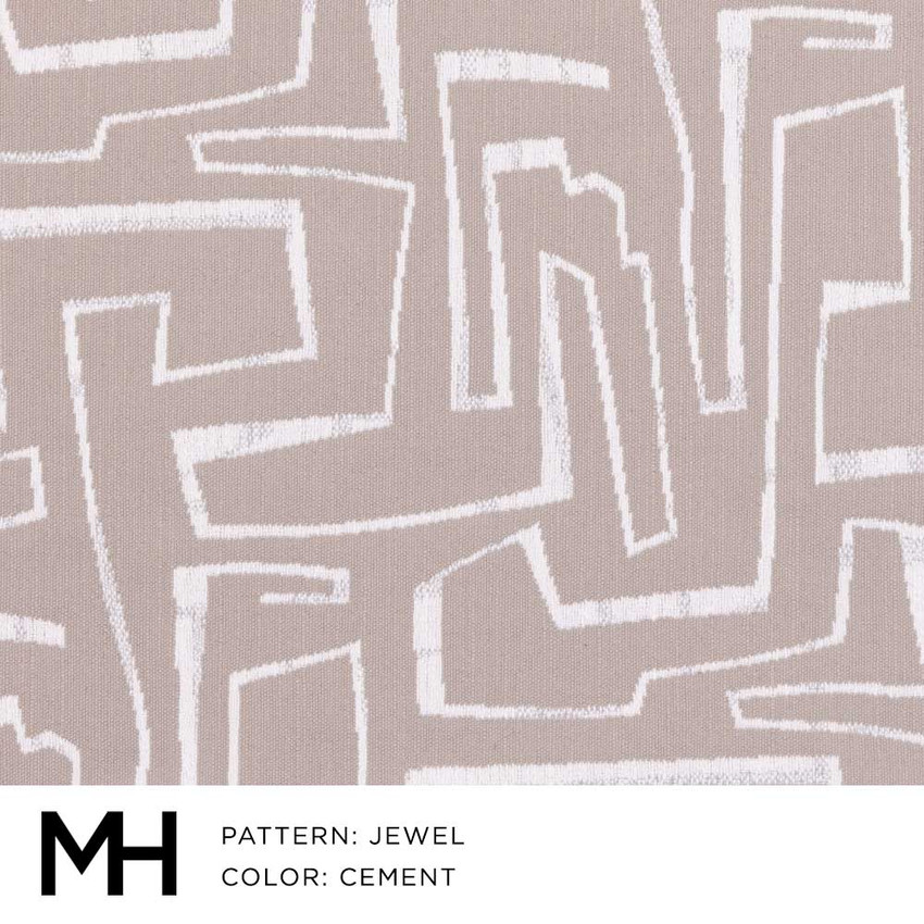 Jewel Cement Fabric Swatch Moss Studio Moss Home