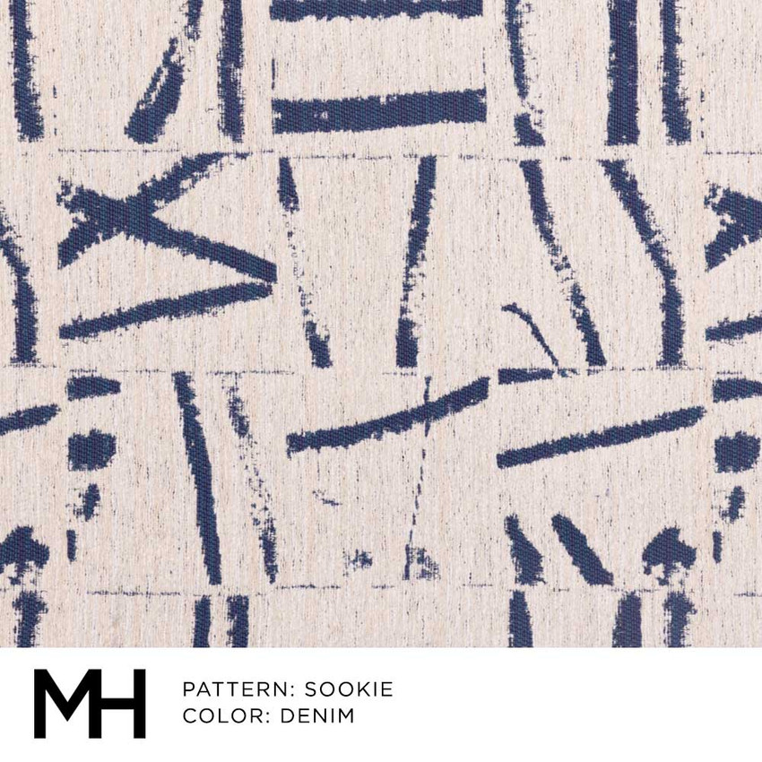 Sookie Denim Fabric Swatch Moss Studio Moss Home