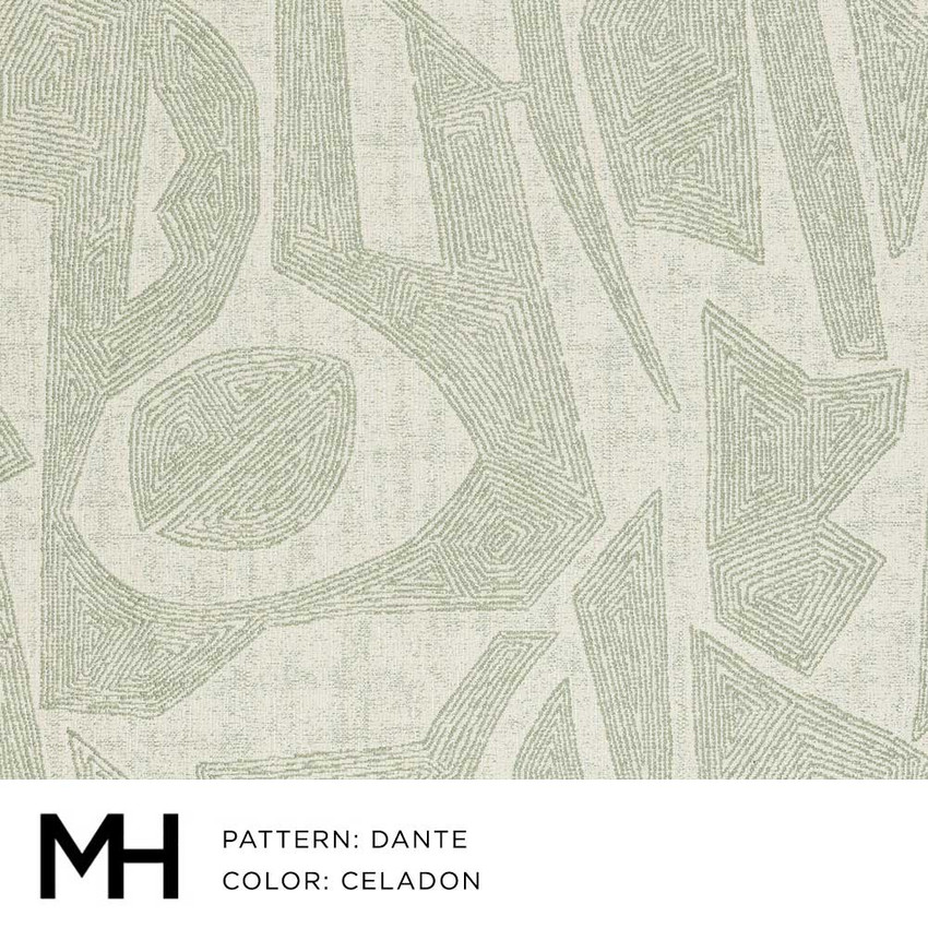 Dante Celadon Fabric Swatch