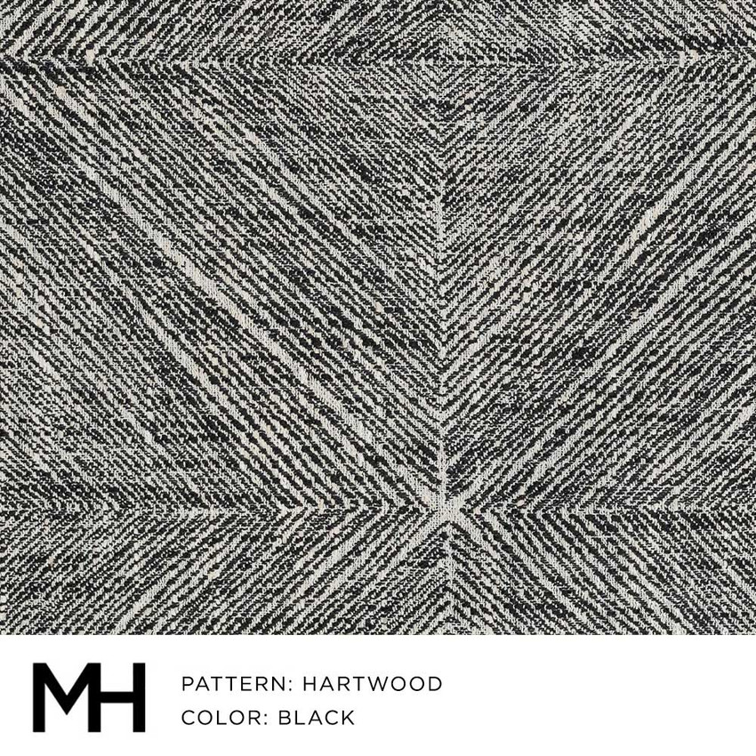 Moss Home Hartwood Black Fabric Swatch
