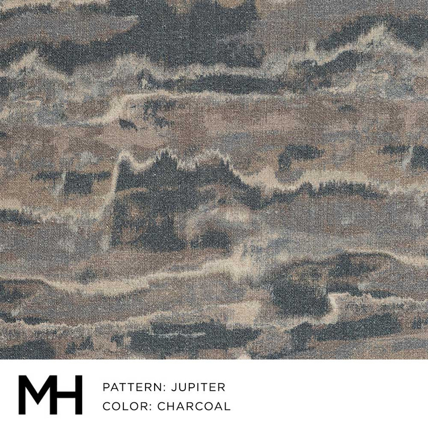 Jupiter Charcoal Fabric Swatch