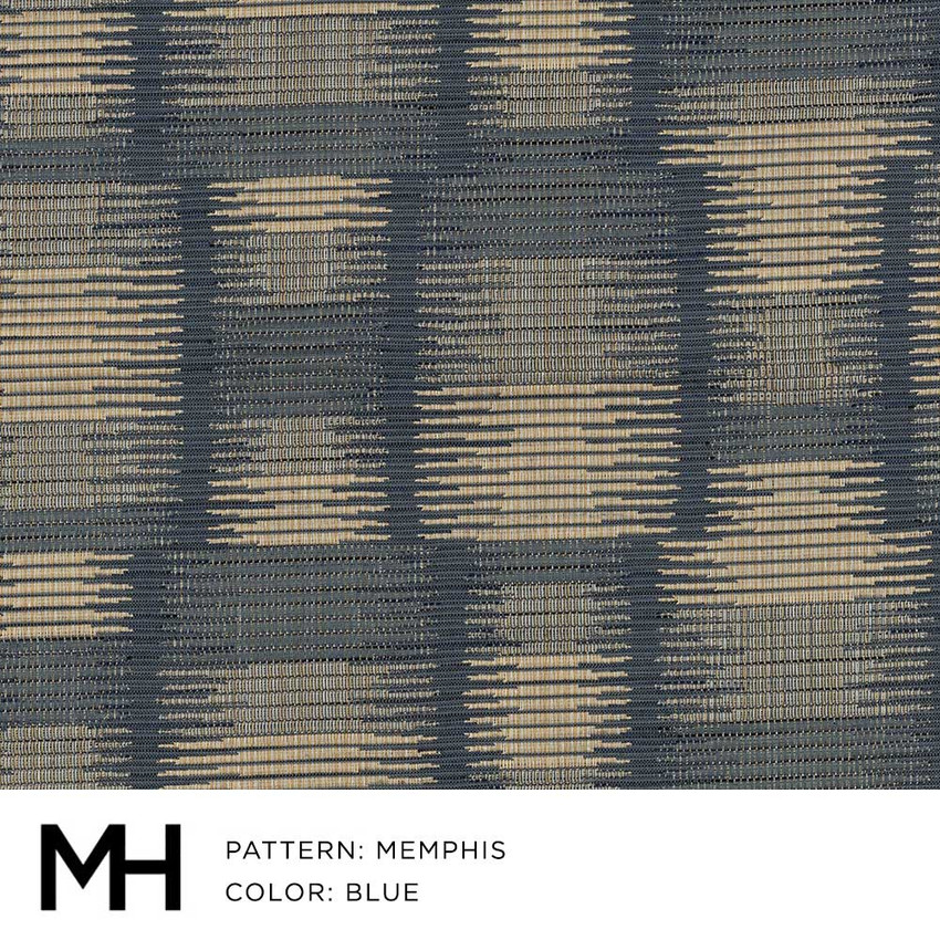 Memphis Blue Fabric Memo