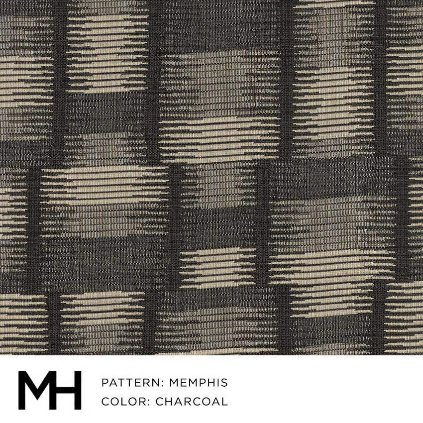 Moss Home Memphis Charcoal Fabric Swatch
