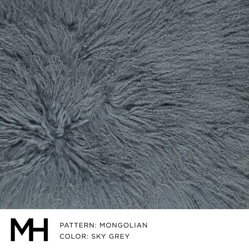 Mongolian Sky Grey Fabric Swatch