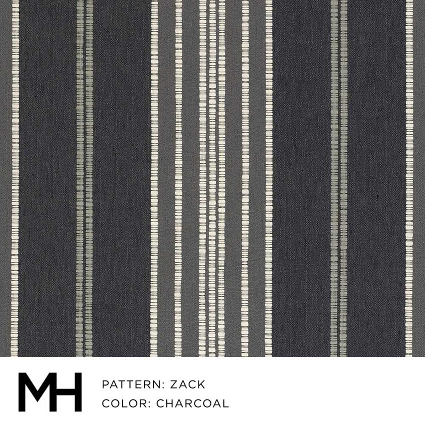 Zack Charcoal Fabric Swatch