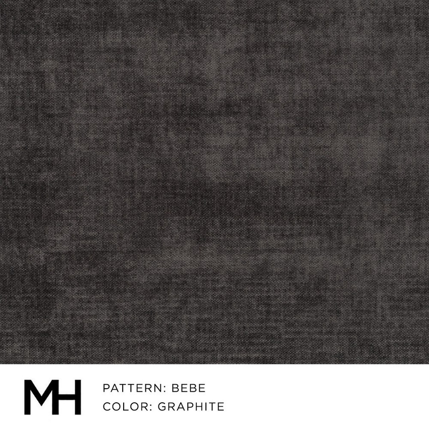Moss Home Bebe Fabric by the Yard in Graphite