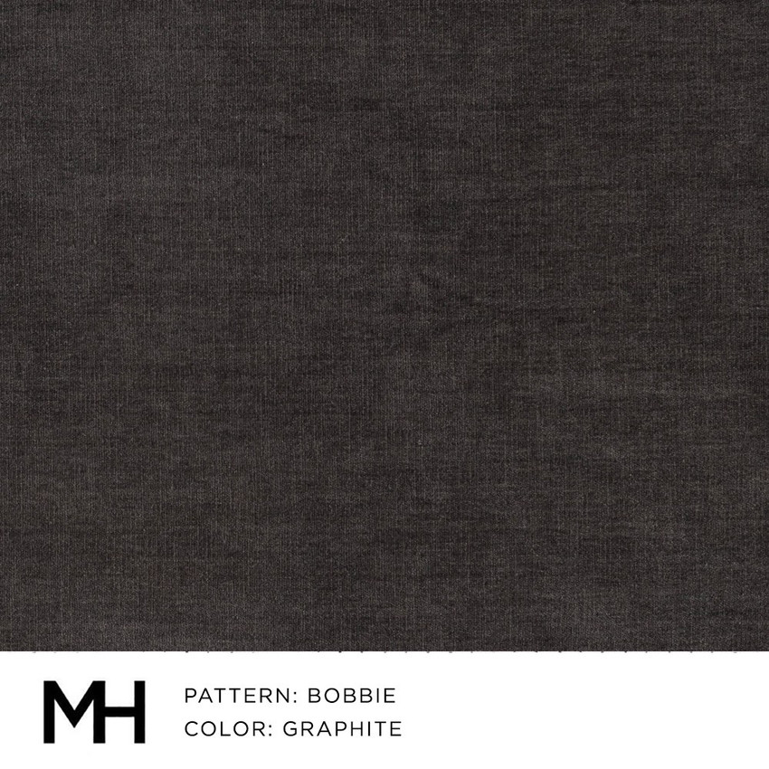 Moss Home Bobbie Fabric by the Yard in Graphite