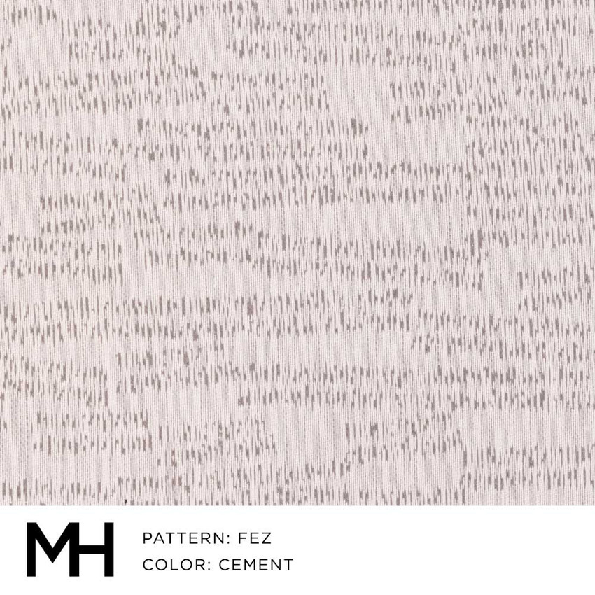 Moss Home Fez Fabric by the Yard in Cement