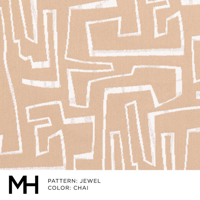 Moss Home Jewel Fabric by the Yard in Chai
