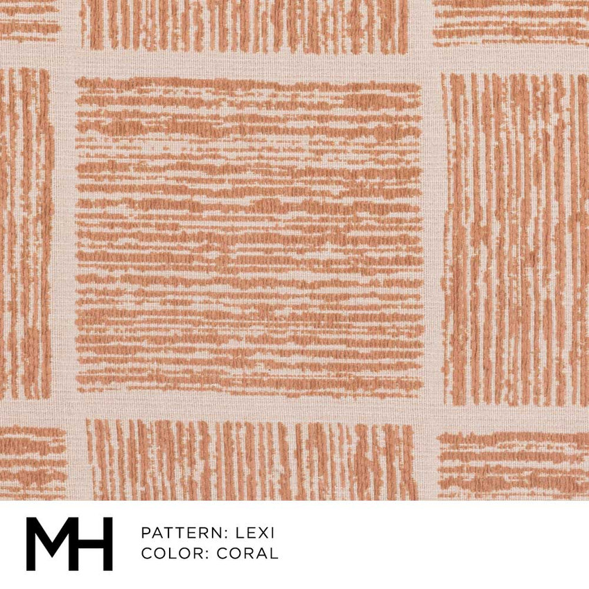 Moss Home Lexi Fabric by the Yard in Coral