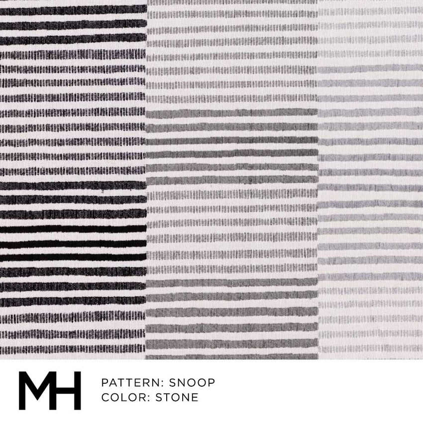 Moss Home Snoop Fabric by the Yard in Stone